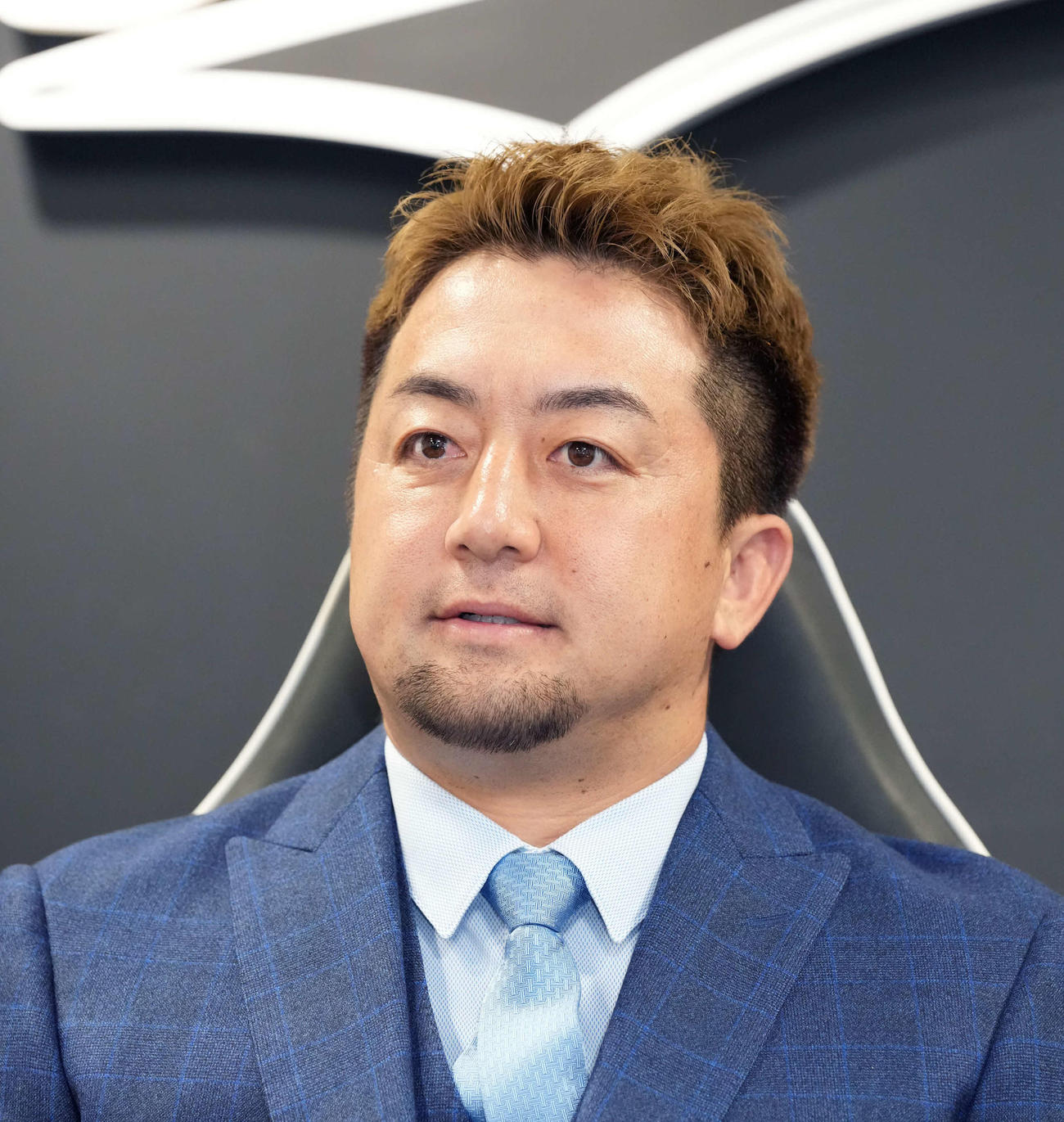 契約更改を終え会見に臨む沢村拓一（2024年12月撮影）