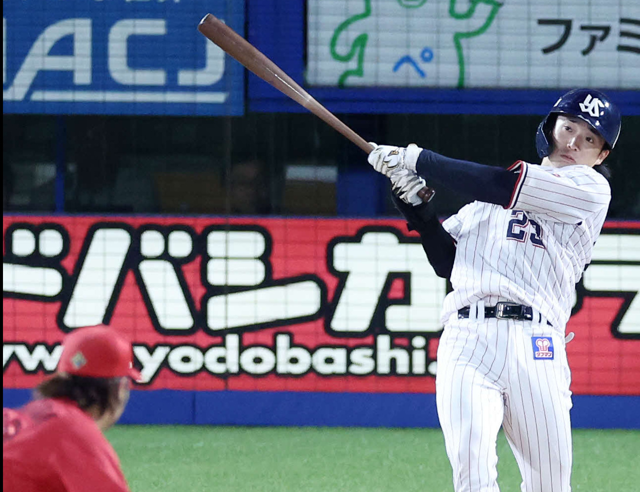 ヤクルト長岡秀樹（2024年10月2日撮影）