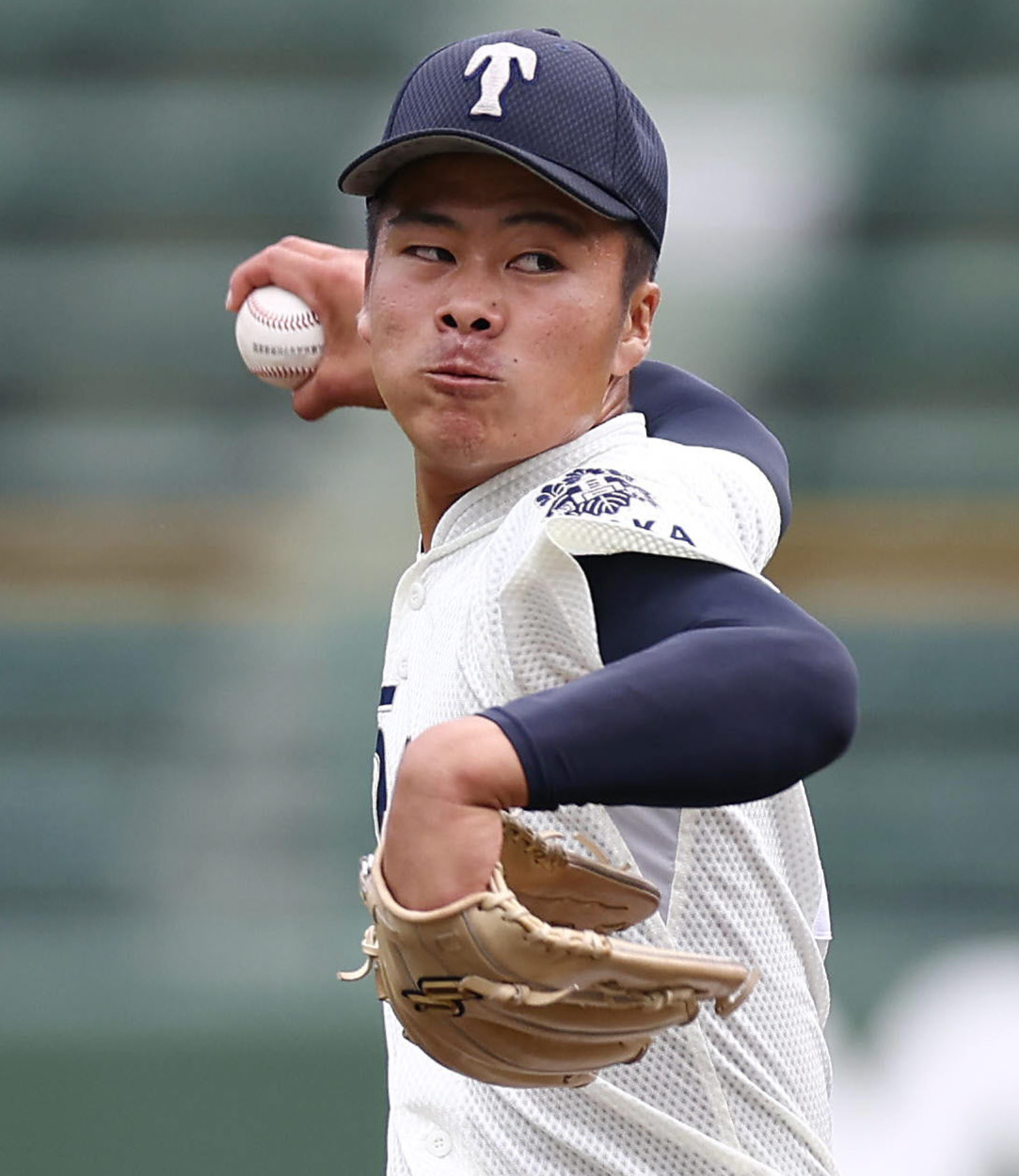 大阪桐蔭の中野大虎（2024年10月26日撮影）