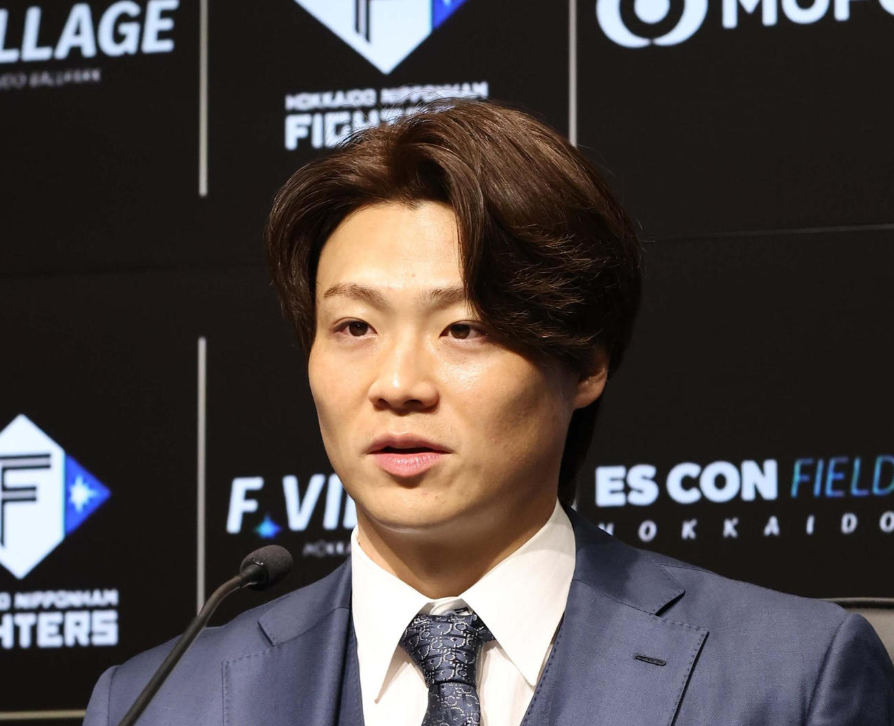 日本ハム山崎福也（2024年12月3日撮影）