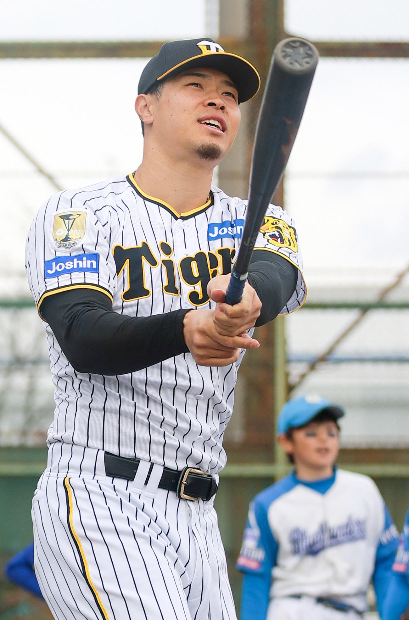 阪神佐藤輝明（2024年12月21日撮影）