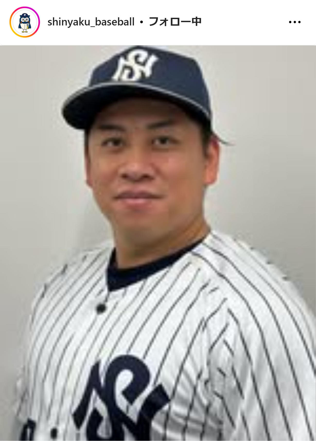 日本新薬硬式野球部の公式インスタグラムから