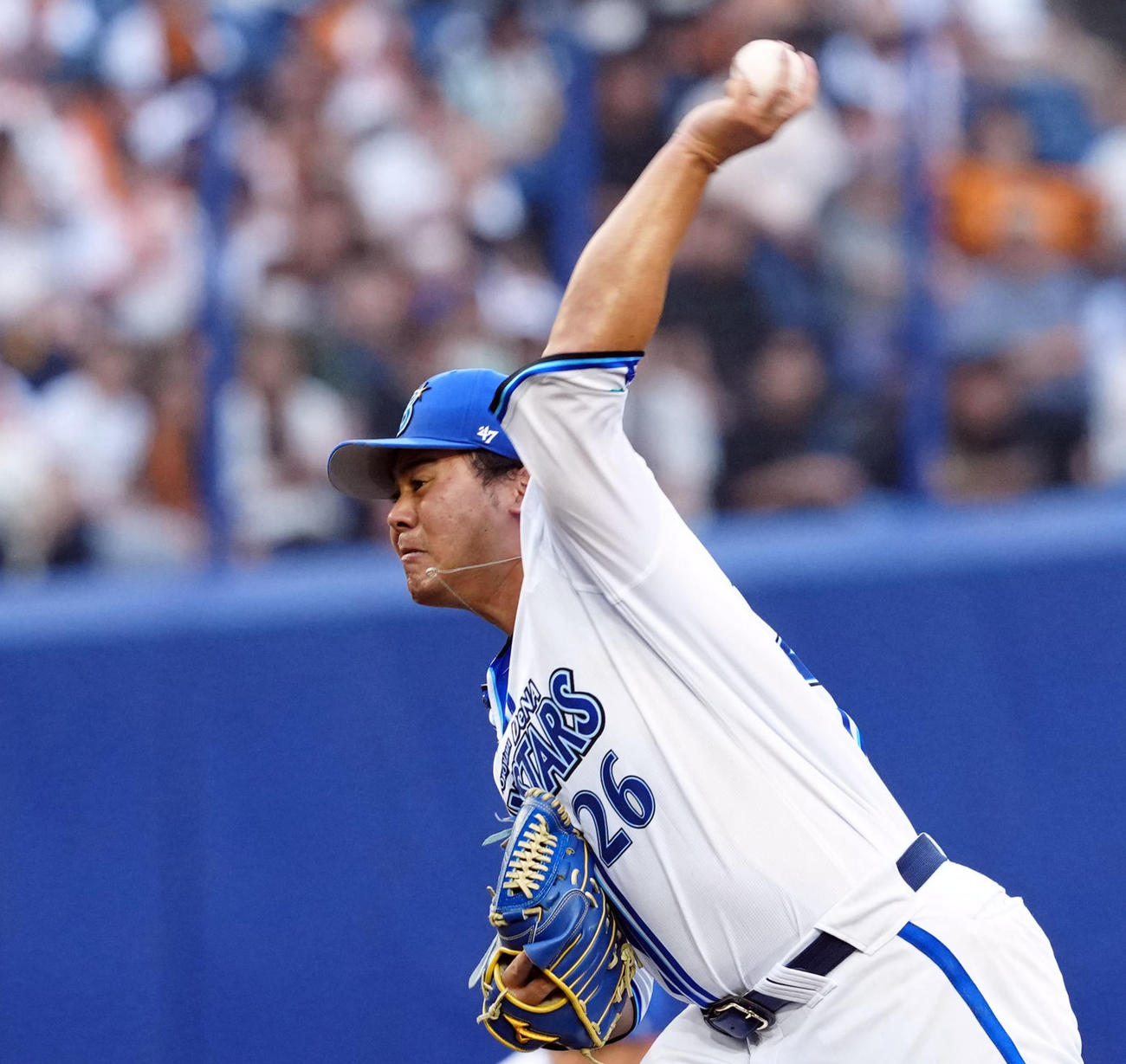 DeNA時代の先発浜口遥大（2024年6月25日撮影）