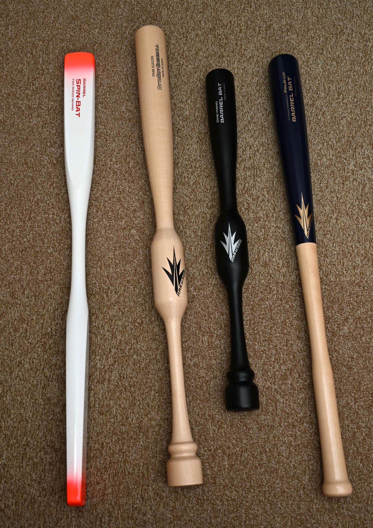 オリックス麦谷のトレーニングバット（撮影・石井愛子）