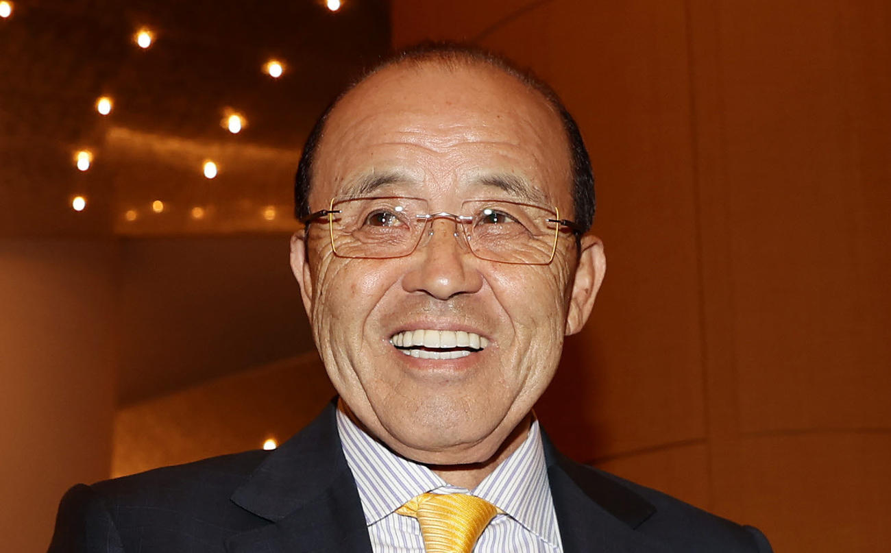 阪神岡田オーナー付顧問（2024年11月30日撮影）