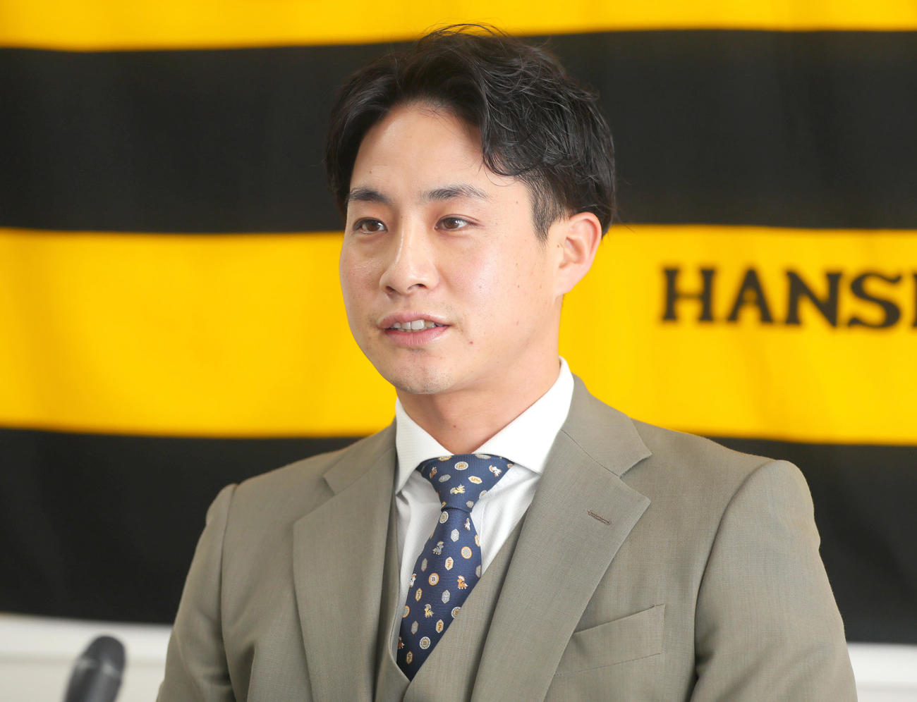 阪神木浪聖也(2024年12月4日撮影)