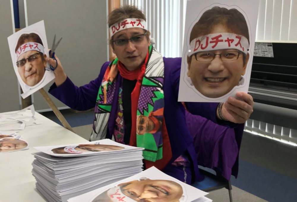 DJチャス。(2019年5月8日撮影)