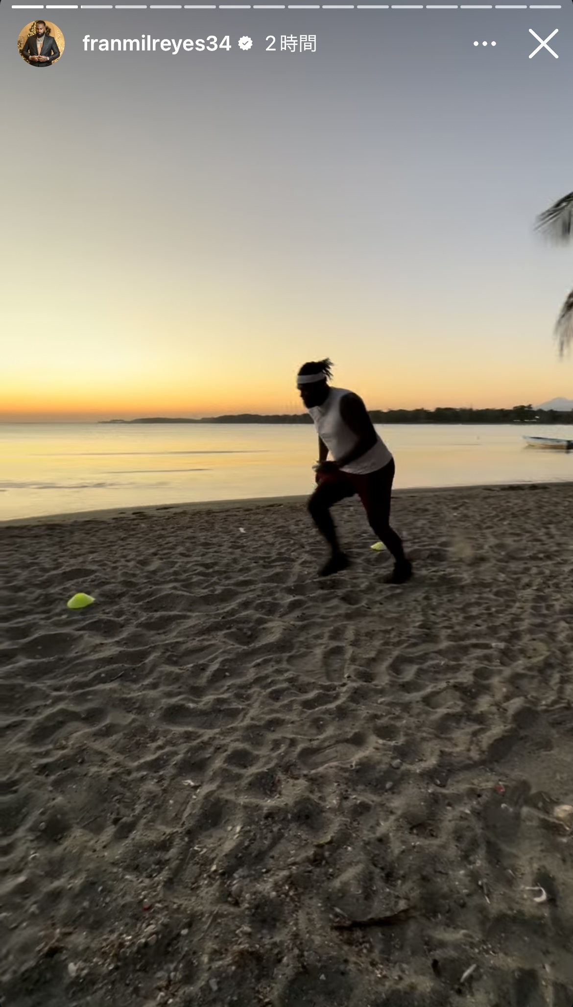 レイエスのインスタグラムから