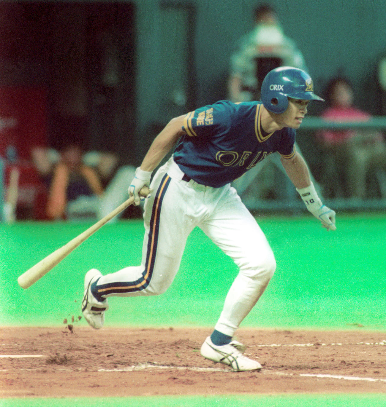 ダイエー対オリックス 100安打達成のイチロー（95年7月撮影）