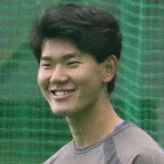 新人合同自主トレに参加した日本ハムドラフト3位の浅利（2025年1月11日撮影）