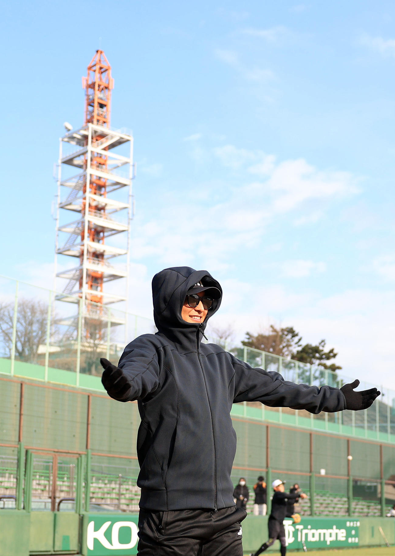 自主トレを公開した巨人吉川
