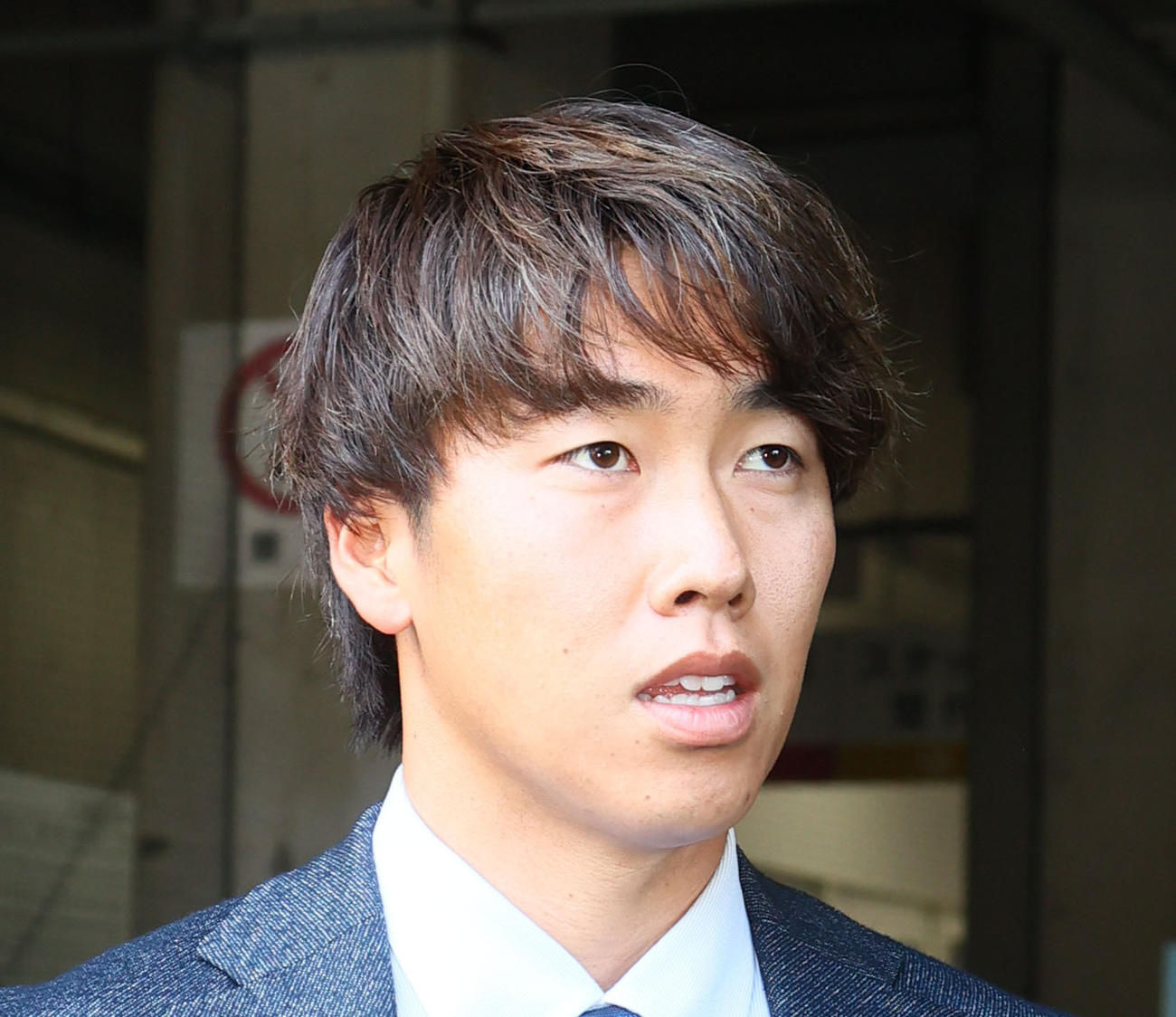 ロッテ中村亮太（2024年11月撮影）