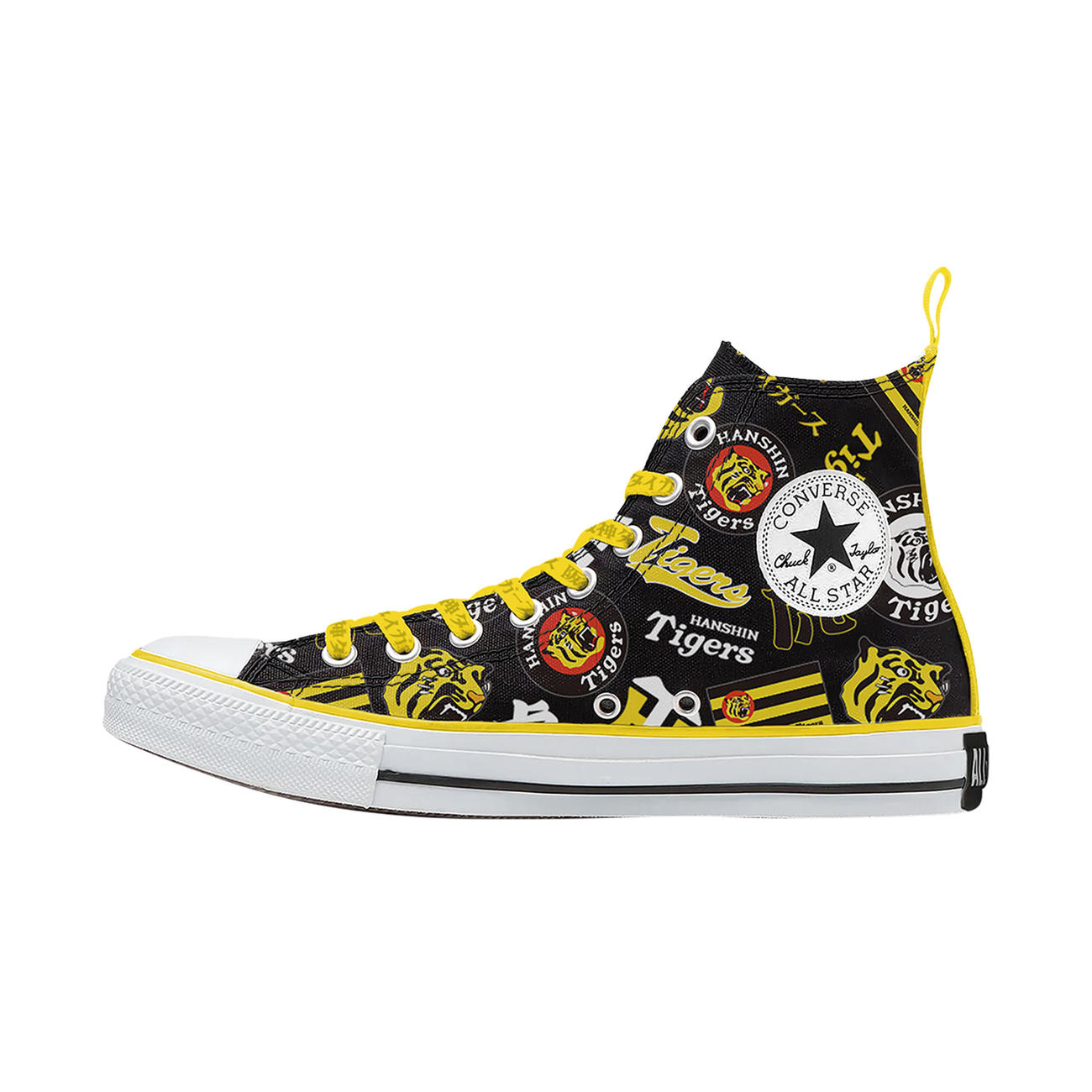 90周年記念スペシャルコラボ　写真はタイガース×コンバースCANVAS ALL STAR HI（球団提供）