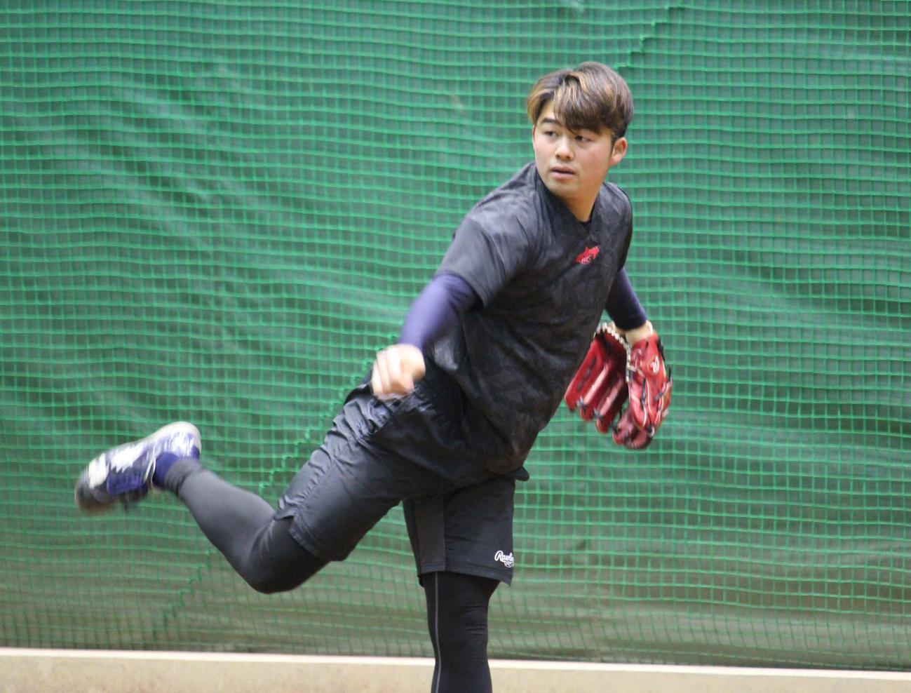 センバツ出場を決めた浦和実OBの西武豆田（撮影・金子真仁）