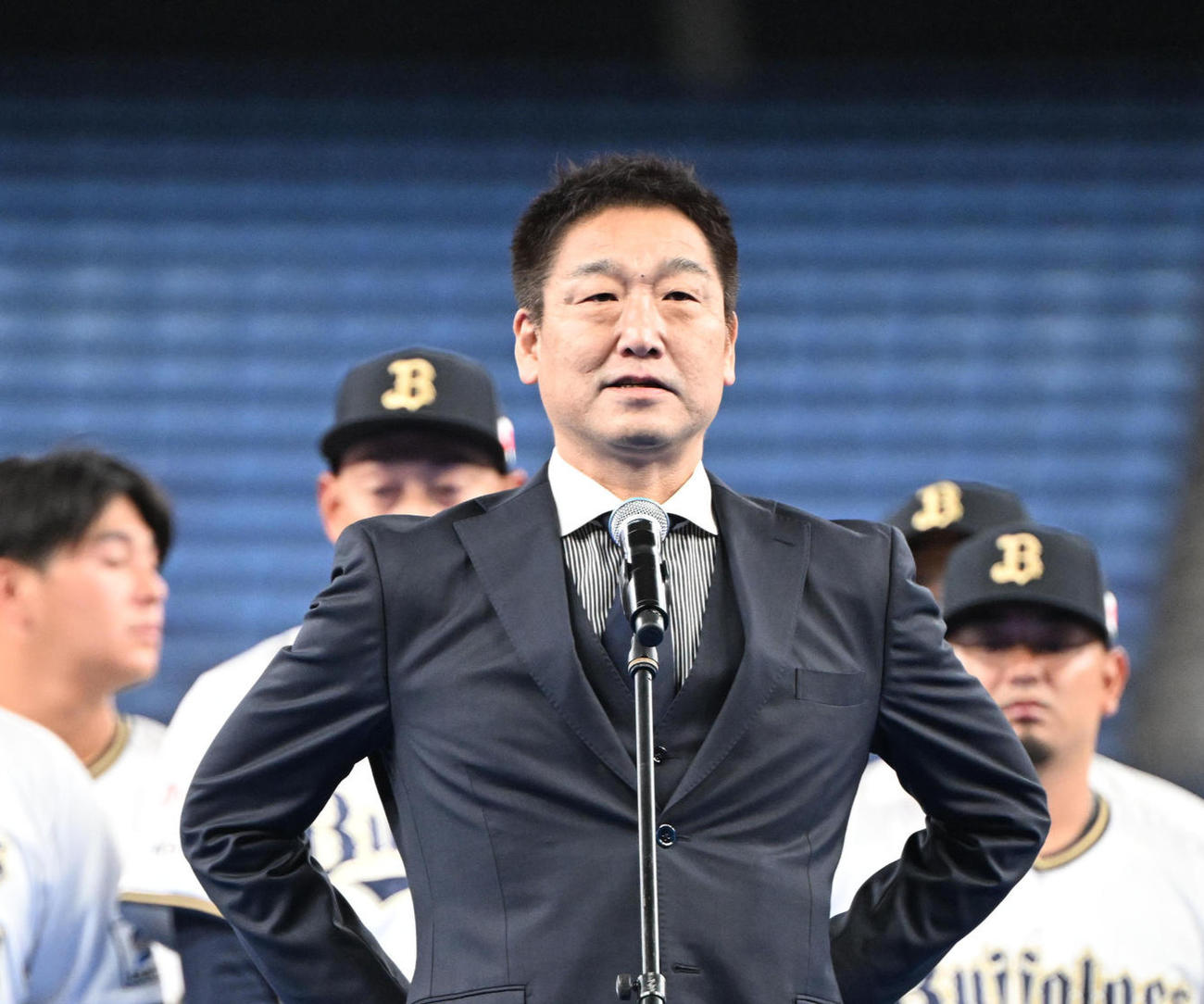 オリックス中嶋前監督（2024年撮影）