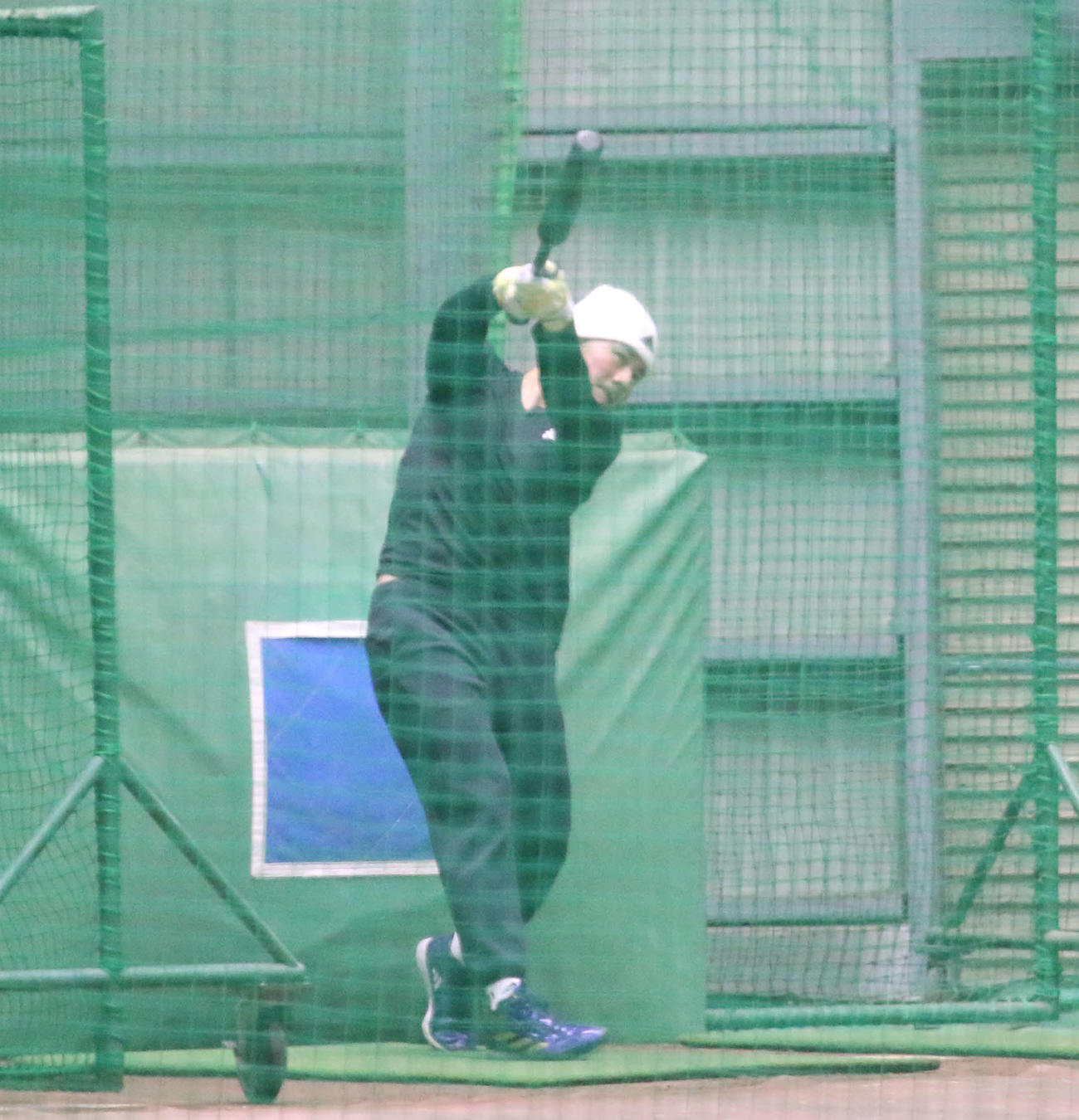 千葉・鎌ケ谷の球団施設で自主トレを行った日本ハム清宮幸（撮影・木下大輔）