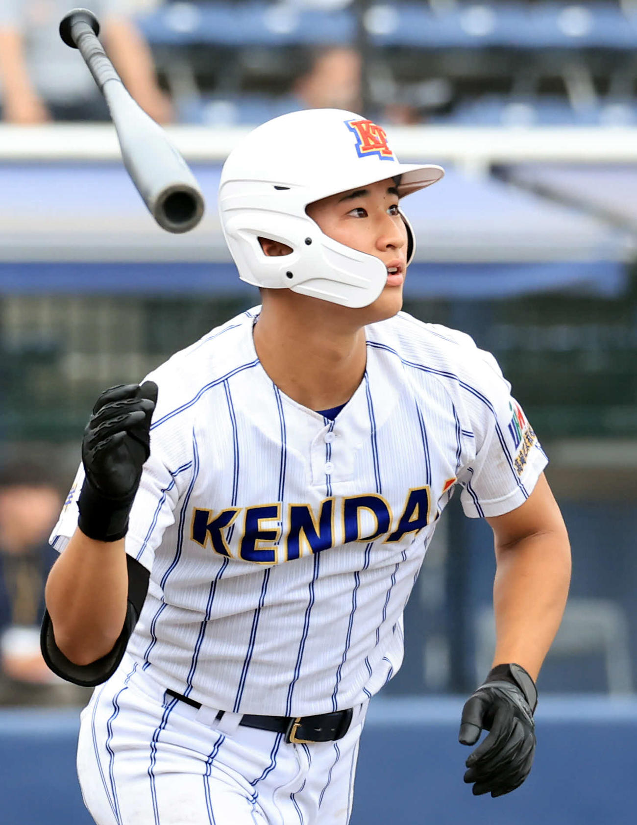 24年5月、春季関東大会　宇都宮商戦でソロ本塁打を放つ健大高崎・田中