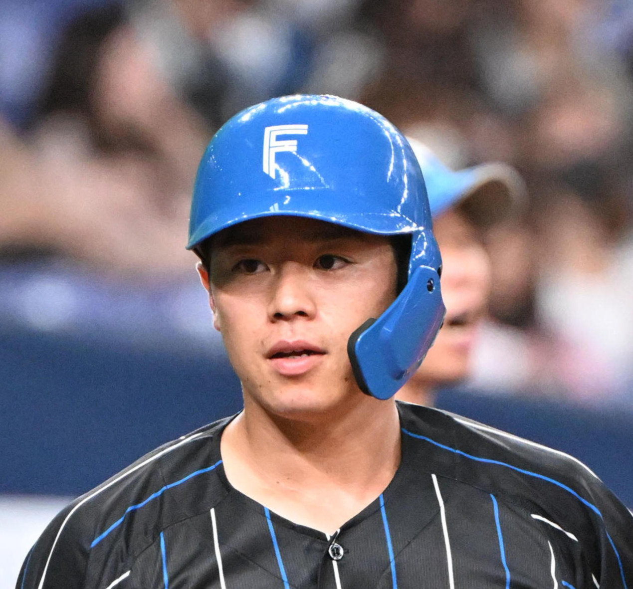日本ハム梅林優貴（2024年8月17日撮影）