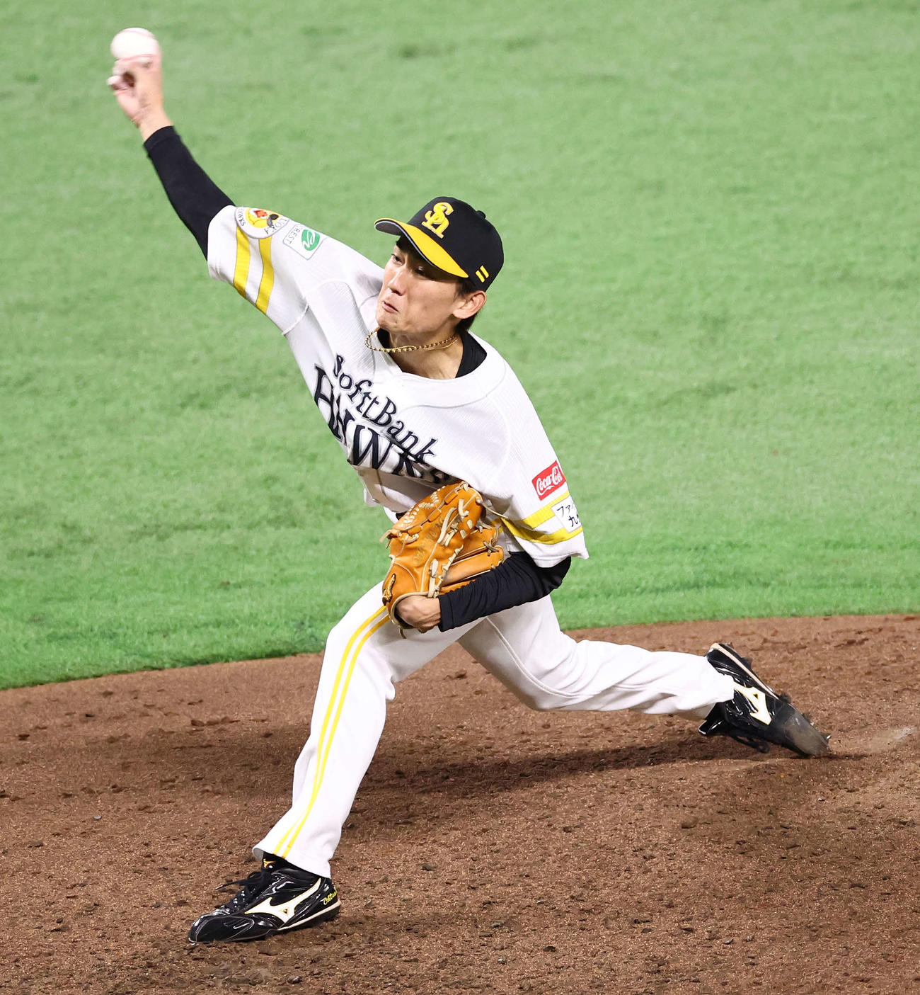 ソフトバンク大津亮介（2024年10月29日撮影）