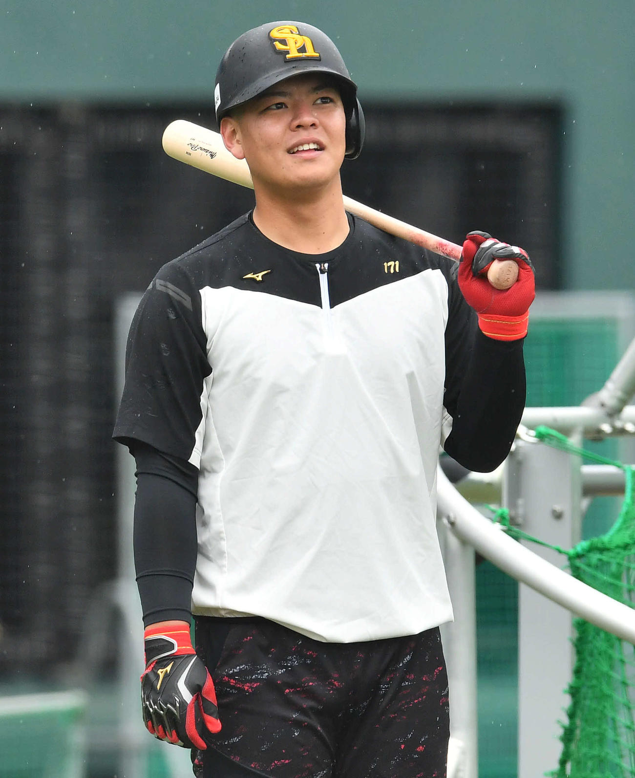 ソフトバンク盛島（撮影・岩下翔太）