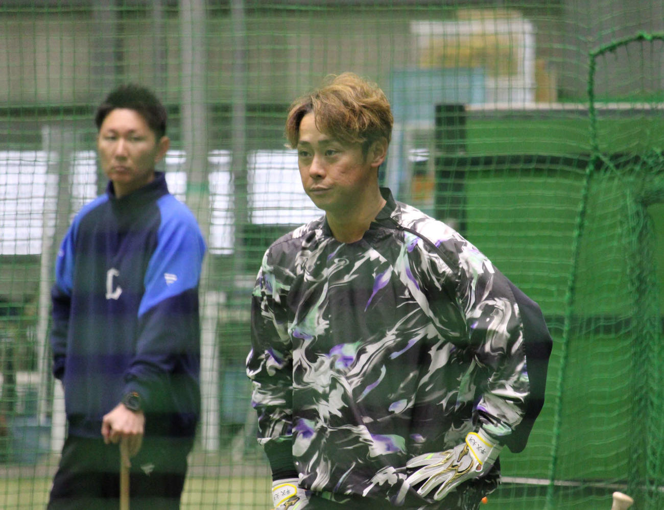 西武の球団施設で初めて自主トレを行った平沢（撮影・金子真仁）