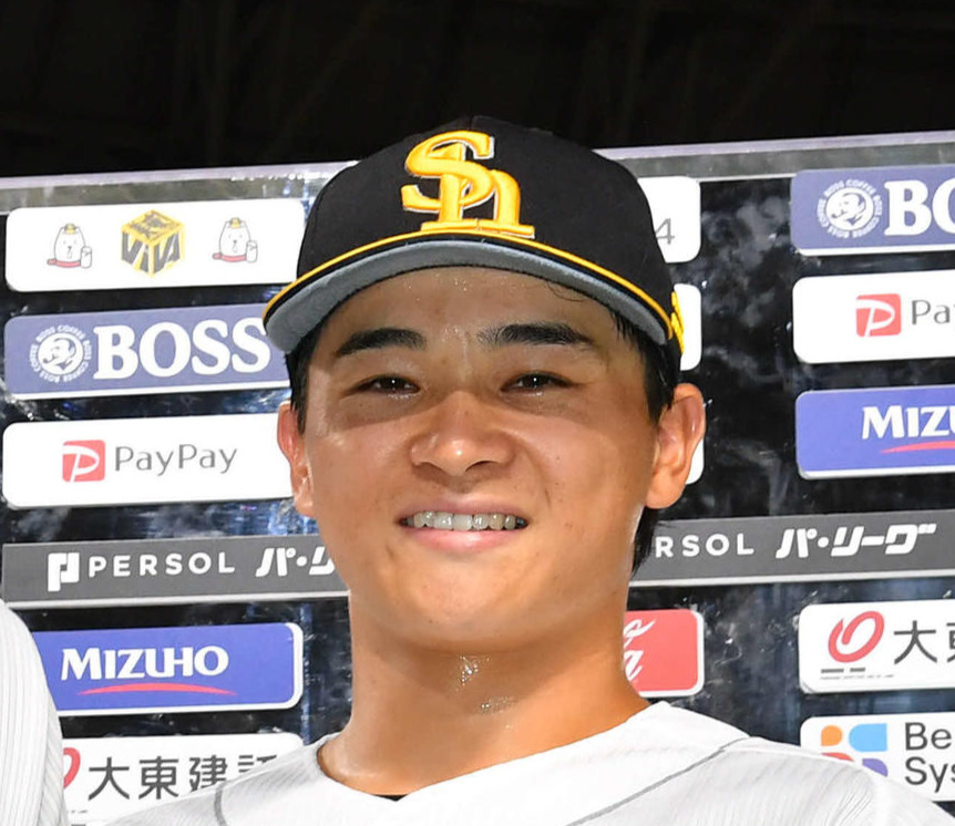 ソフトバンク谷川原健太（2024年9月撮影）