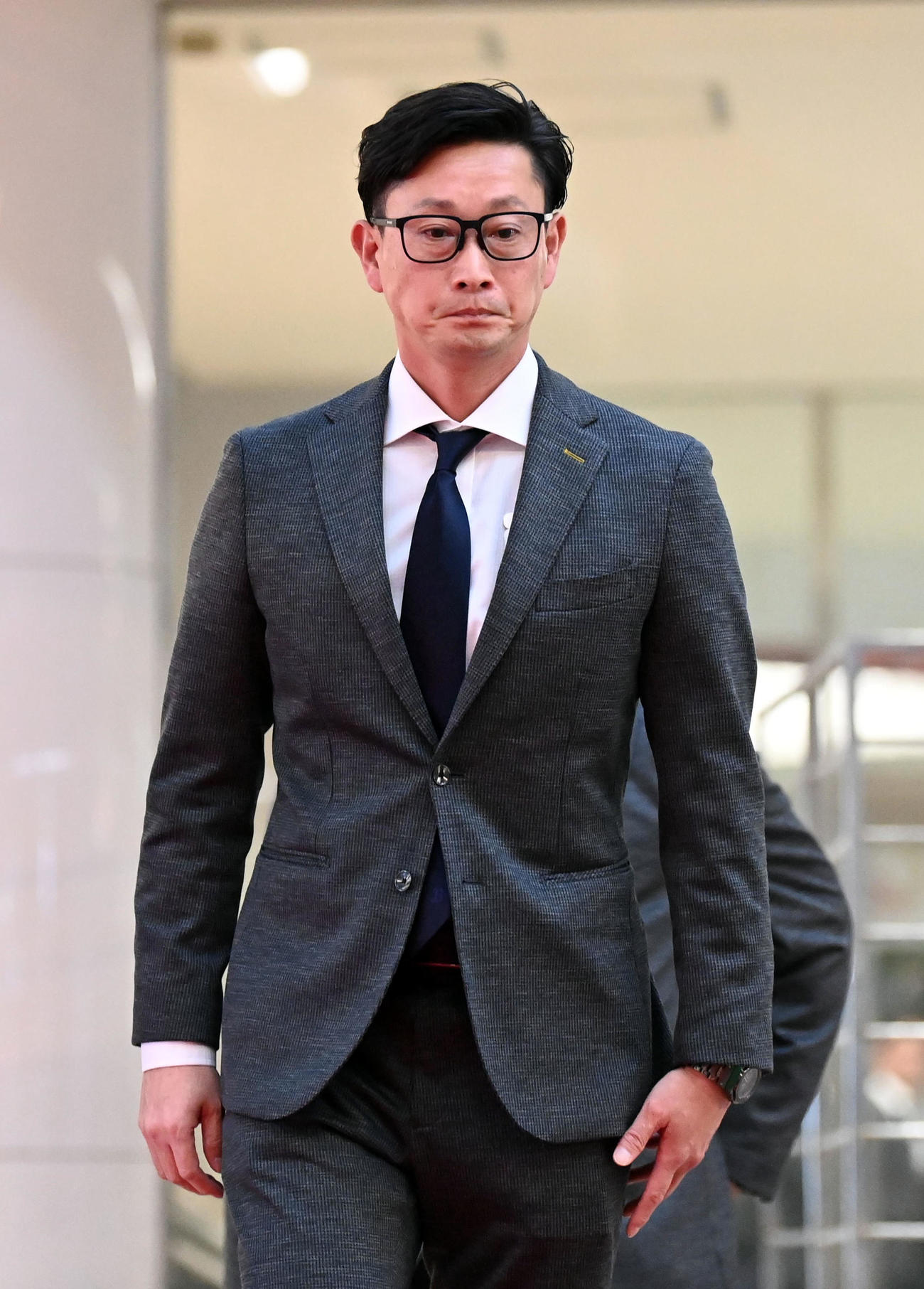 宮崎入りしたオリックス岸田監督（撮影・前岡正明）