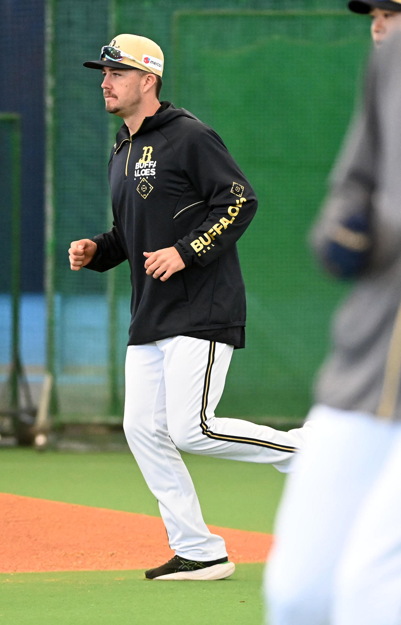 宮崎キャンプに合流したテスト生のデール（撮影・前岡正明）