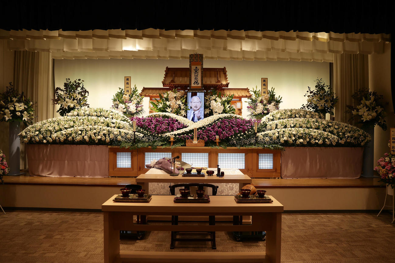 吉田義男さんの祭壇（撮影・前田充）