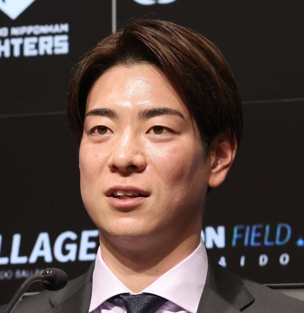 日本ハム松本剛（2024年12月3日撮影）