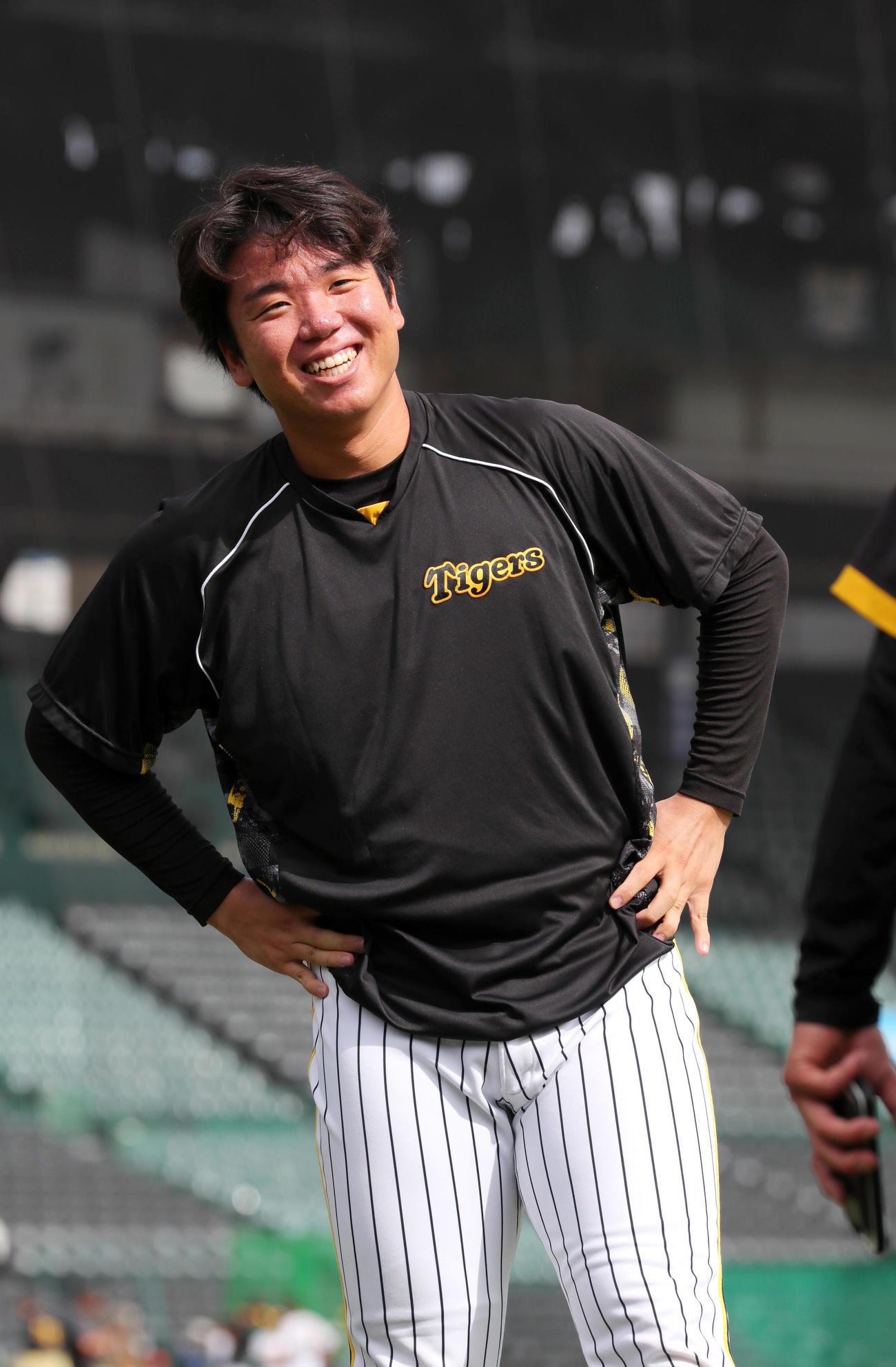 阪神村上頌樹（2024年10月23日撮影）