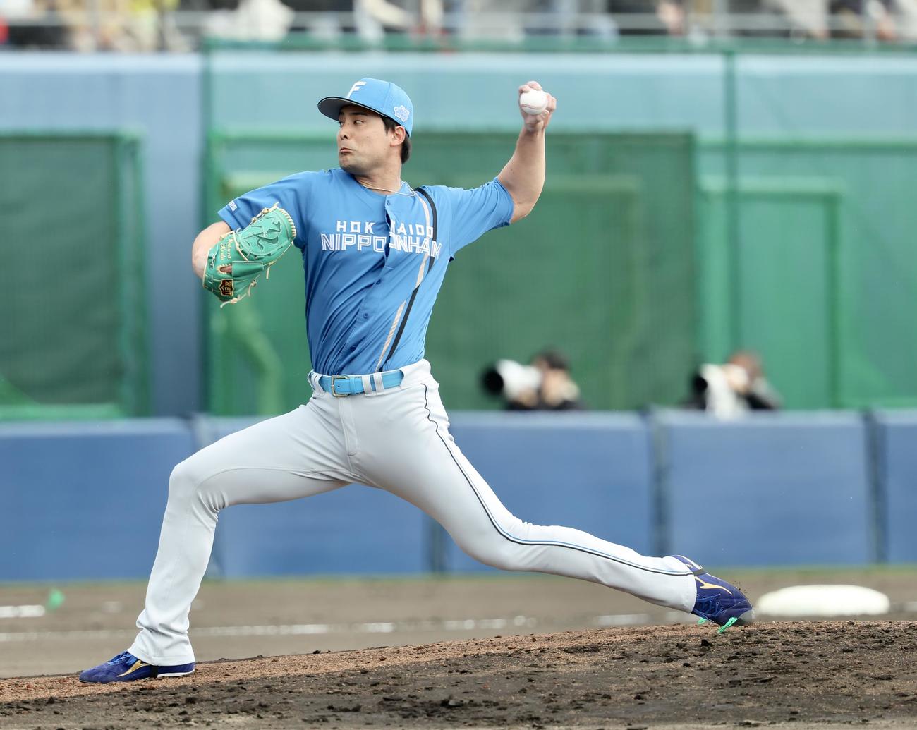 日本ハム上原健太（2025年2月7日撮影）