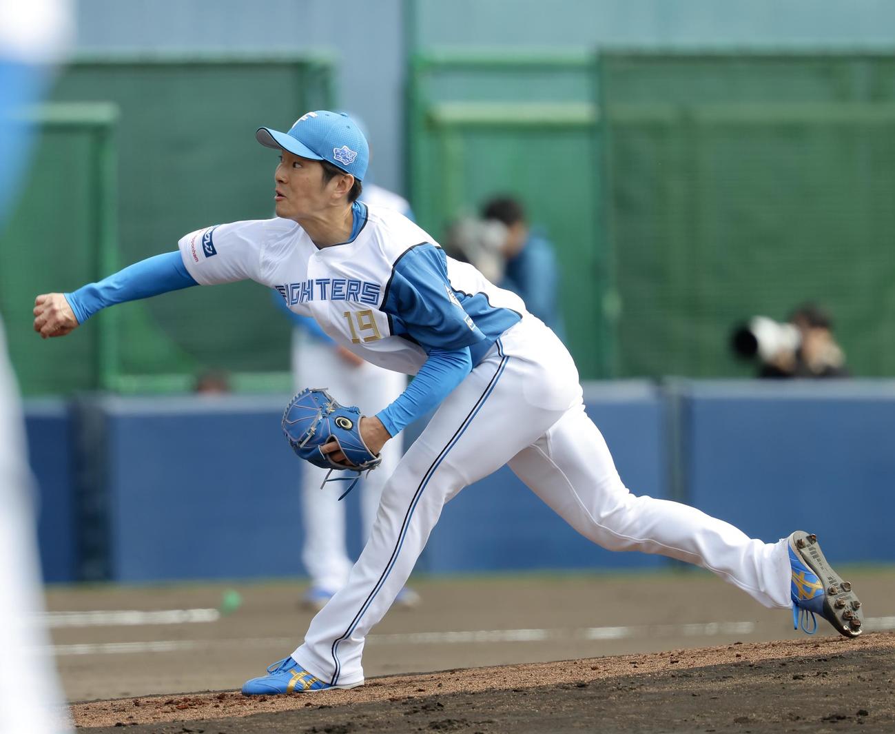 日本ハム玉井大翔（2025年2月7日撮影）