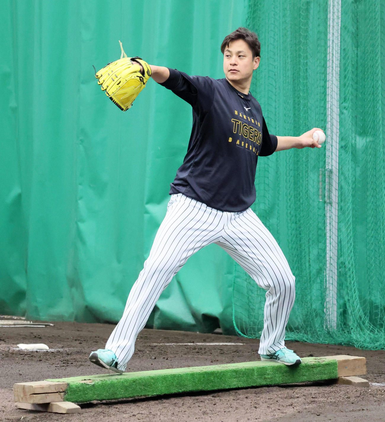 阪神大竹耕太郎（2025年2月6日撮影）