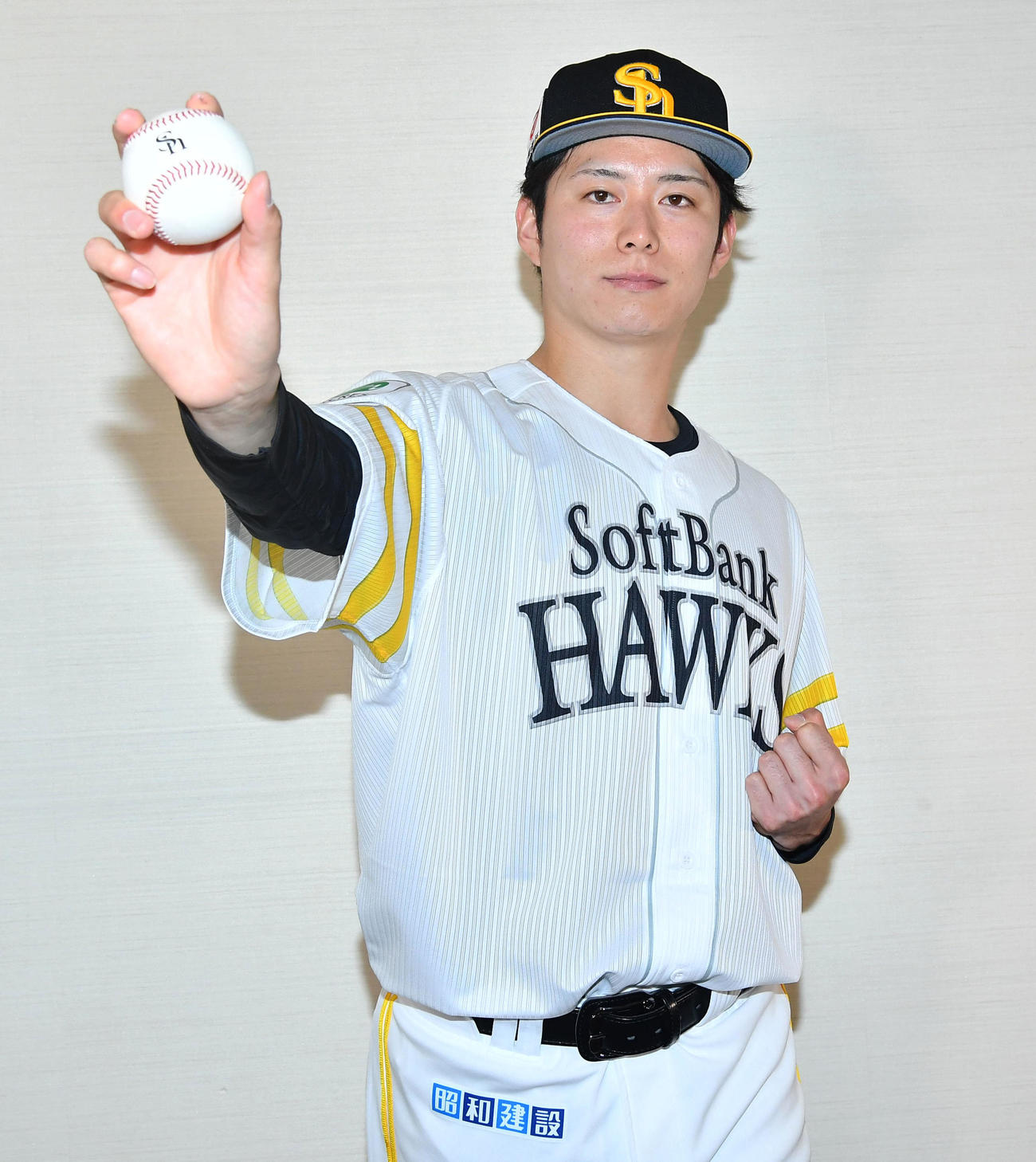 ソフトバンク育成ドラフト6位の川口（撮影・岩下翔太）