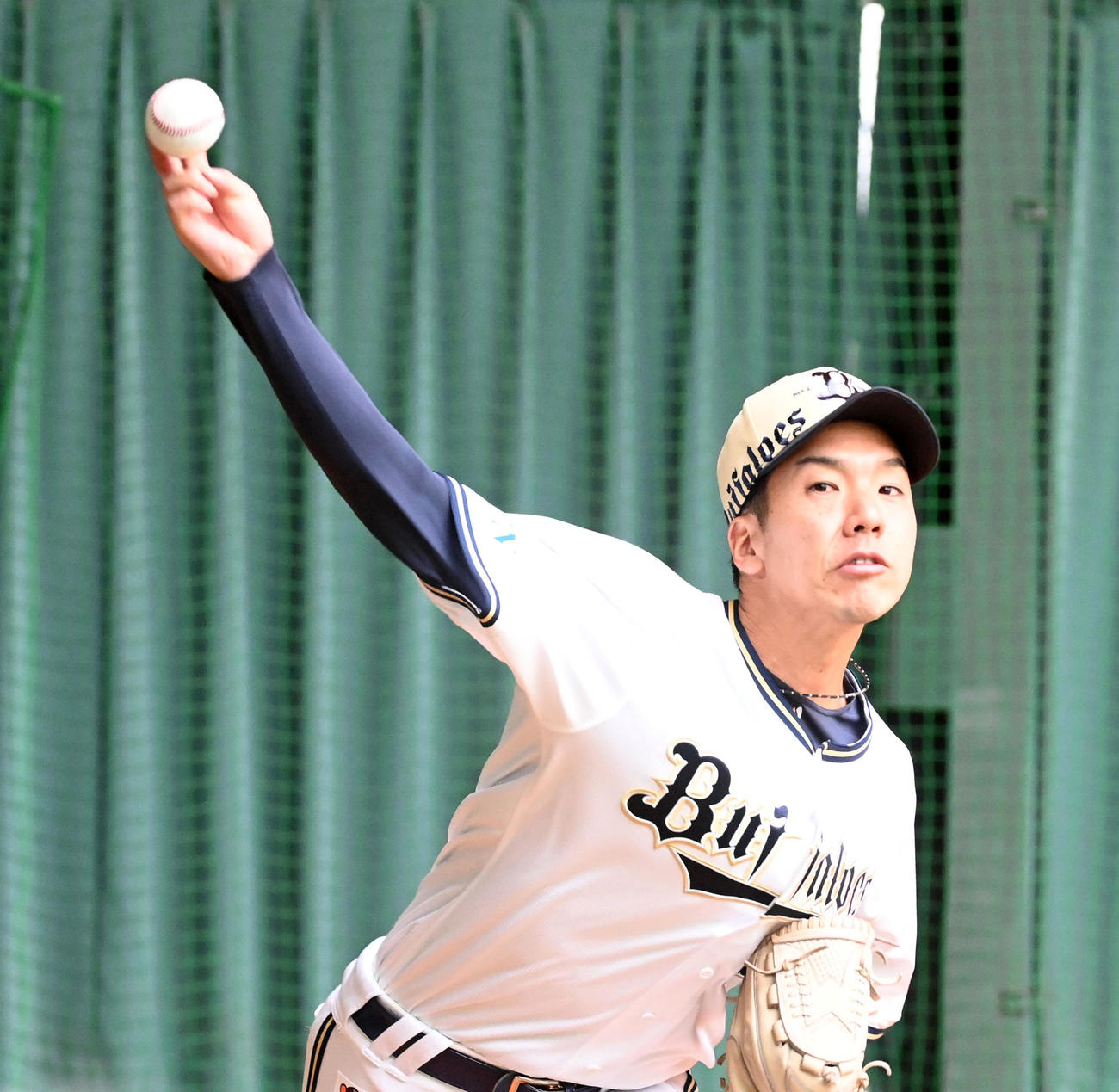 オリックス小野泰己（2025年2月3日撮影）