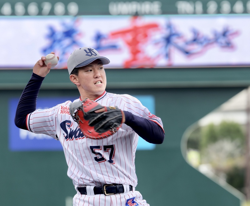 ヤクルト矢野泰二郎（2025年2月6日撮影）