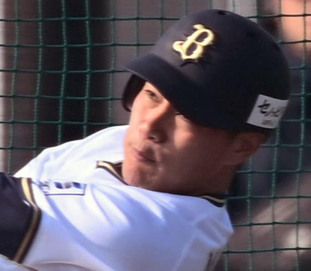 オリックス麦谷祐介（2025年2月3日撮影）