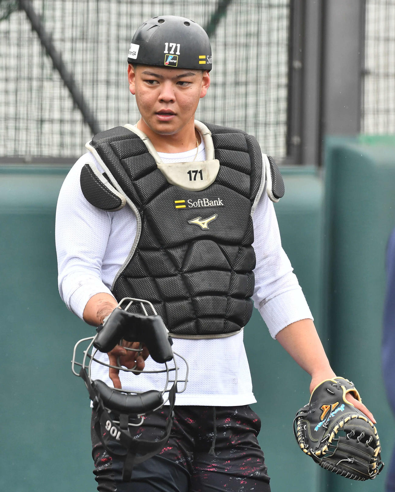 ソフトバンク盛島稜大(2025年1月27日撮影)