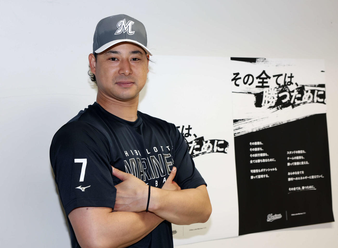 キャプテンとしてチームを引っ張るロッテ藤岡（撮影・宮地輝）