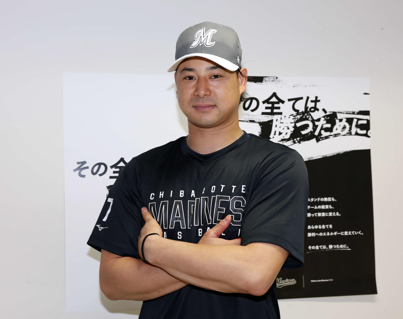 キャプテンとしてチームを引っ張るロッテ藤岡（撮影・宮地輝）