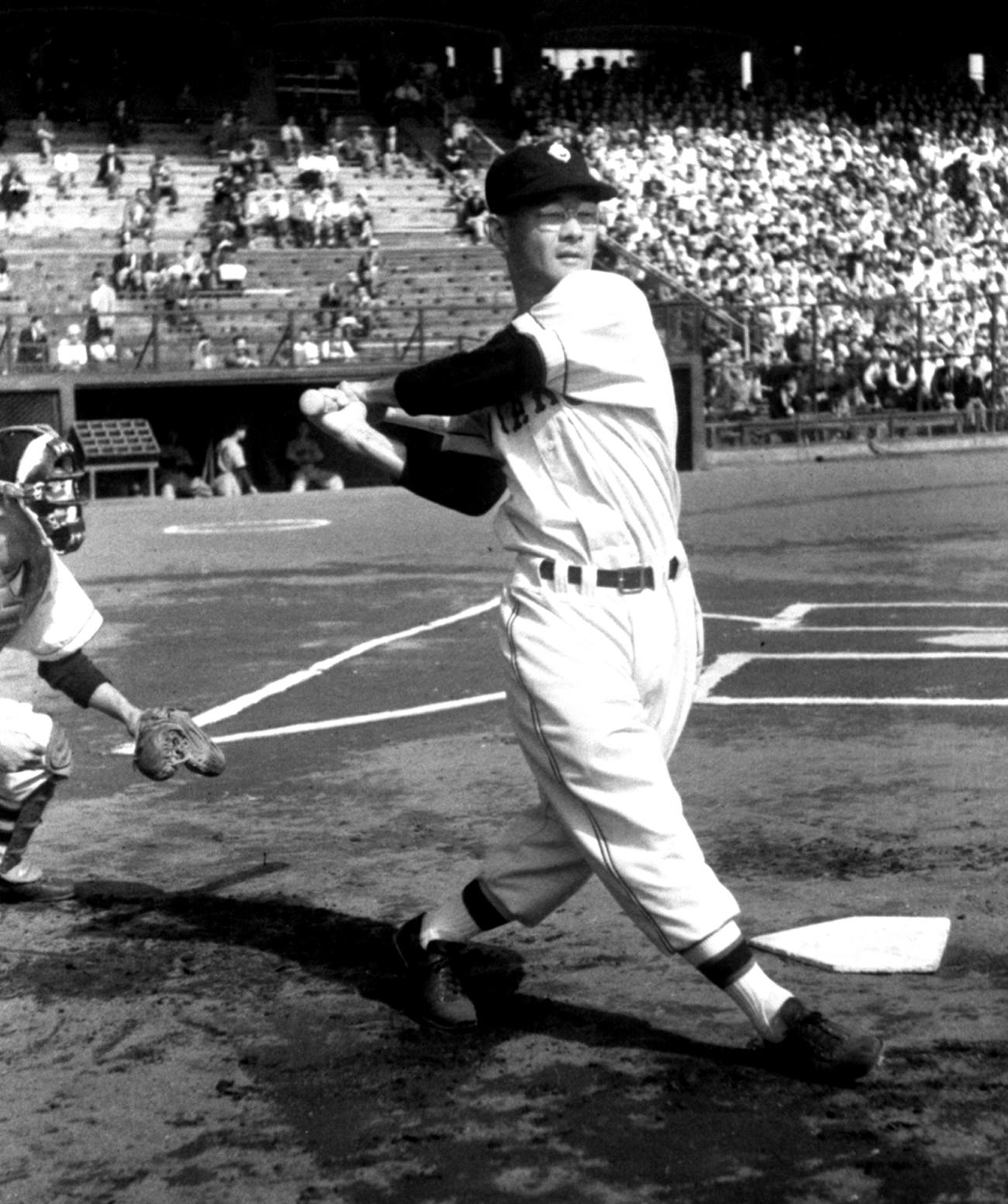 巨人時代のウォーリー与那嶺氏（1951年10月撮影）