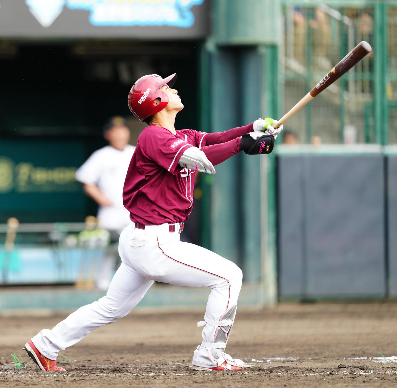 阪神対楽天　3回表楽天1死、二飛に倒れる宗山（撮影・江口和貴）