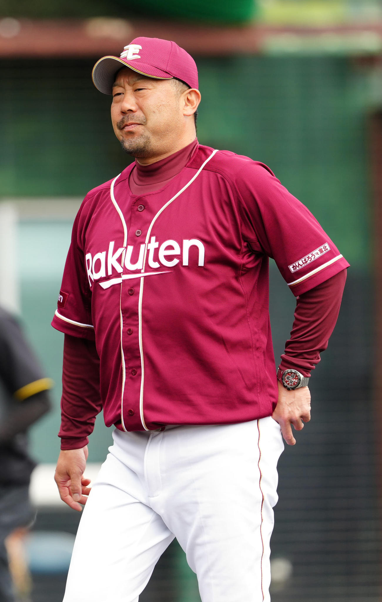 阪神対楽天　試合前、メンバーの確認を行い、ベンチに引き揚げる楽天三木監督（撮影・江口和貴）