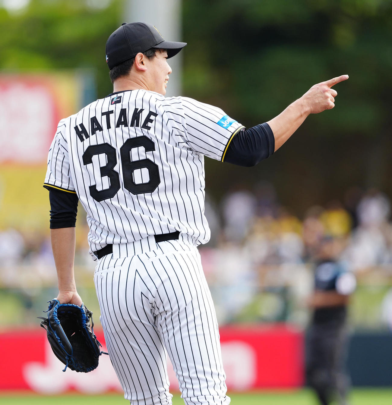 阪神対楽天　5回表楽天1死、安田を一ゴロに仕留めた畠（撮影・江口和貴）