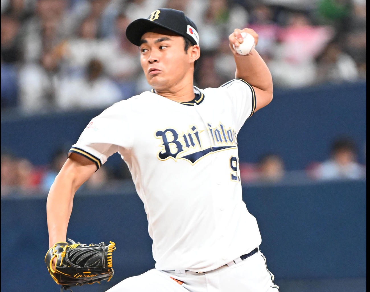 オリックス佐藤一磨（2024年6月16日撮影）