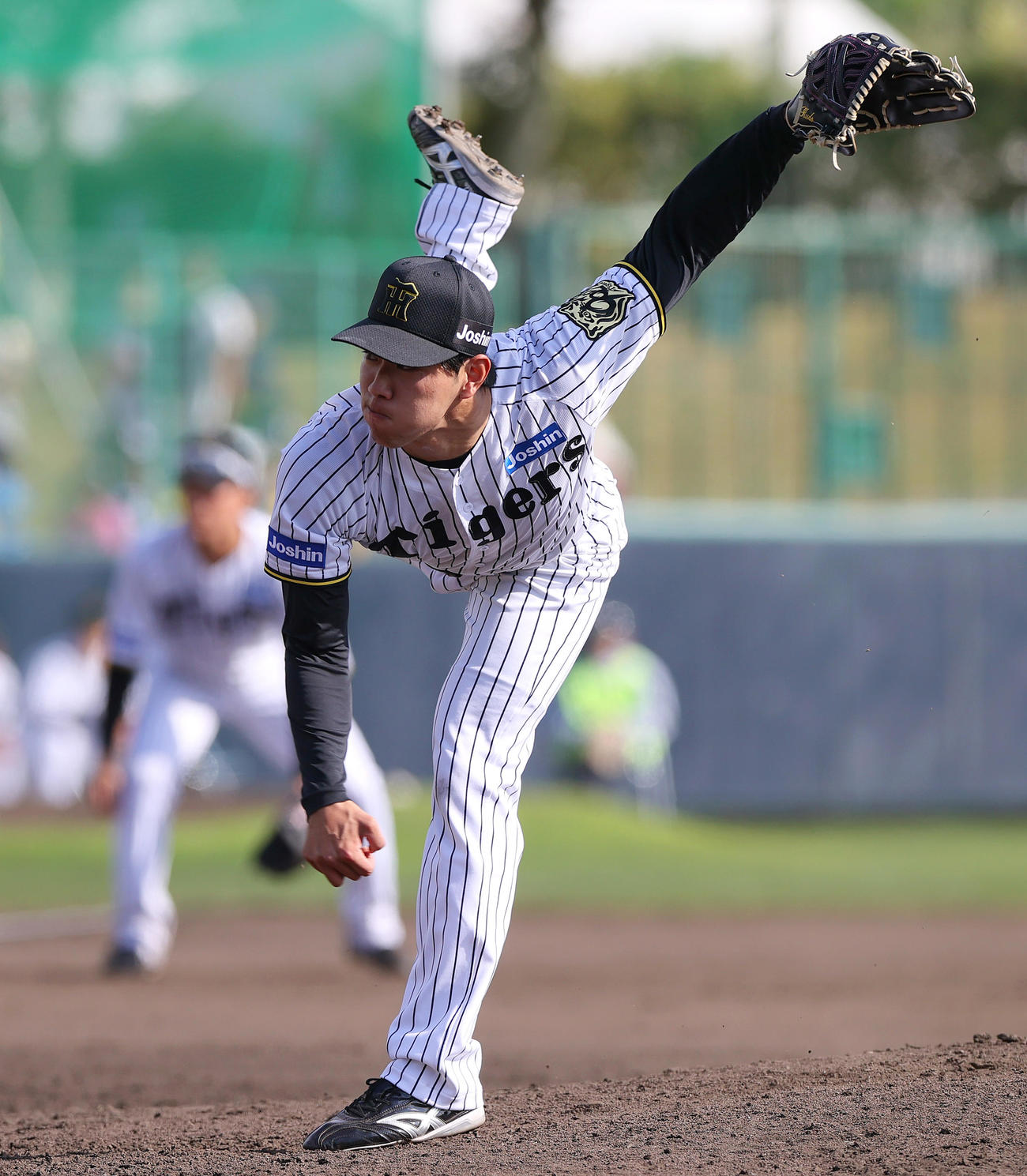 練習試合・阪神対広島　8回表に登板の阪神工藤（撮影・上山淳一）