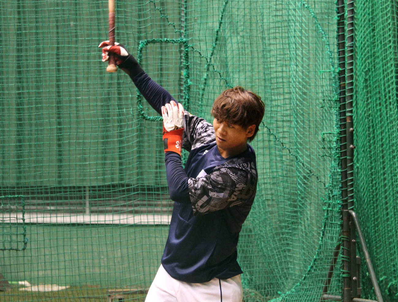 17日に入団後初実戦を迎える西武仲田（撮影・金子真仁）