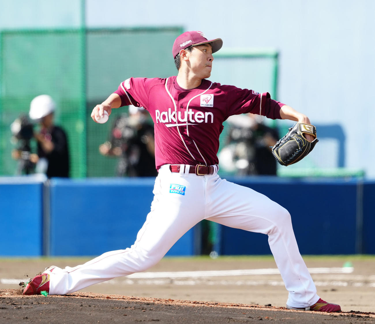 日本ハム対楽天　楽天先発の西口（撮影・江口和貴）