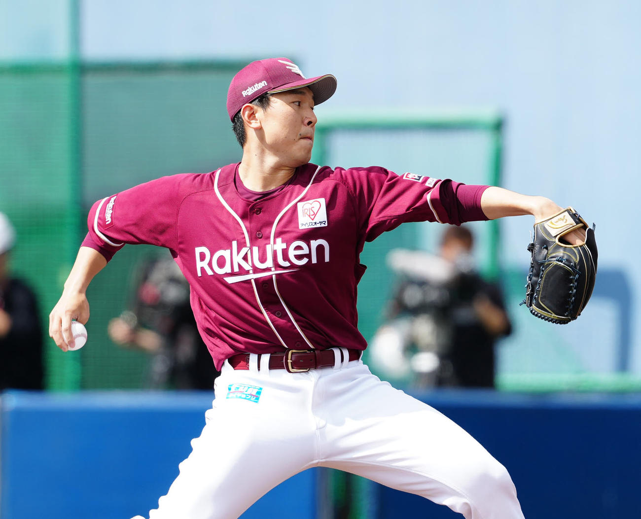 日本ハム対楽天　楽天先発の西口（撮影・江口和貴）